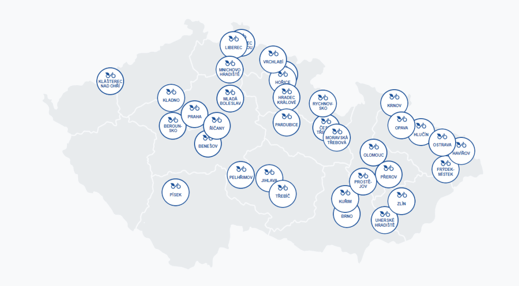 v jakých městech najdete Nextbike